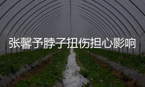 倒霉予脖张馨子扭心影响主发文持 称好伤担